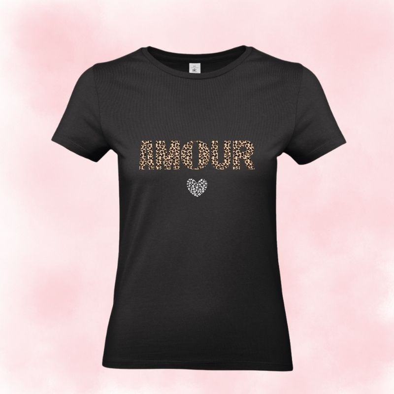 Tee-shirt AMOUR LÉOPARD