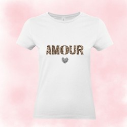 Tee-shirt AMOUR LÉOPARD