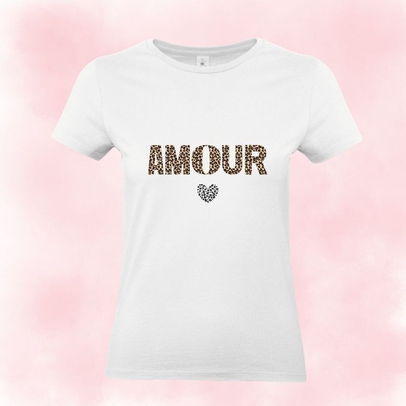 Tee-shirt AMOUR LÉOPARD