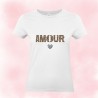 Tee-shirt AMOUR LÉOPARD