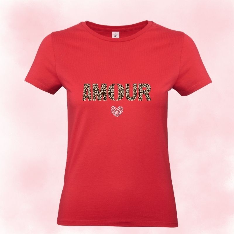 Tee-shirt AMOUR LÉOPARD