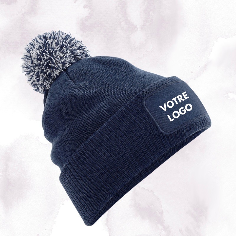 Bonnet pompon personnalisé