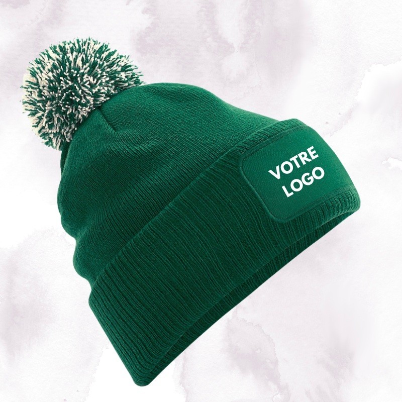 Bonnet pompon personnalisé