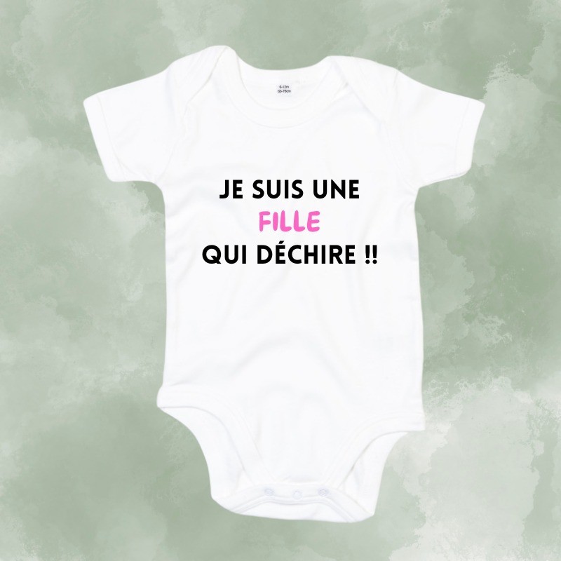 Bodys  Je suis une fille qui déchire