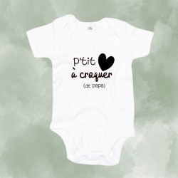 Bodys P'tit coeur à croquer de papa