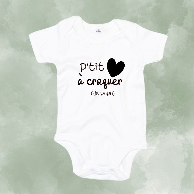 Bodys P'tit coeur à croquer de papa