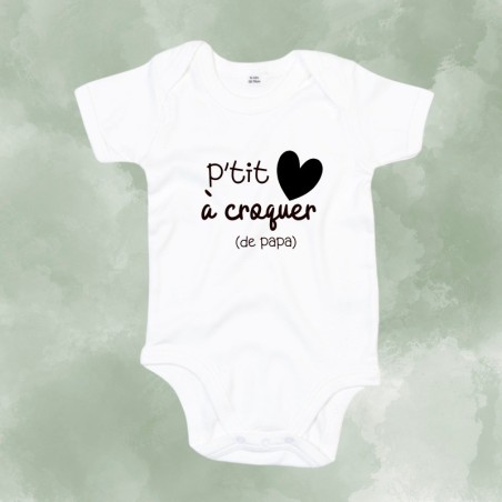 Bodys P'tit coeur à croquer de papa