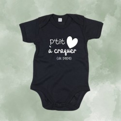 Bodys P'tit coeur à croquer de papa