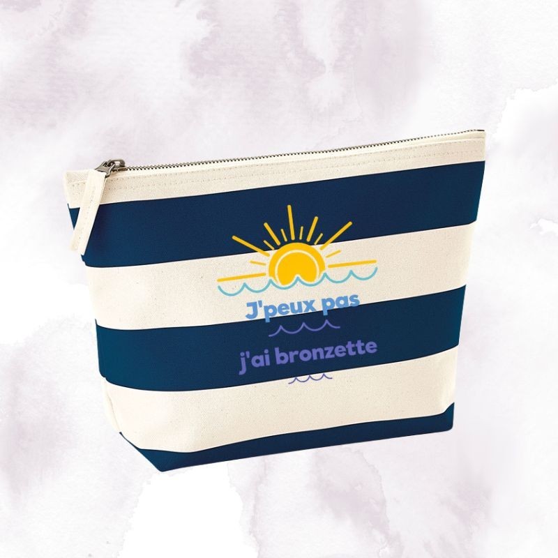 POCHETTE RAYURE - J'PEUX PAS J'AI BRONZETTE