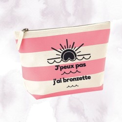 POCHETTE RAYURE - J'PEUX PAS J'AI BRONZETTE