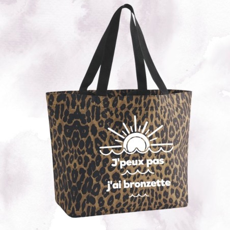 SAC LÉOPARD - J'PEUX PAS J'AI BRONZETTE