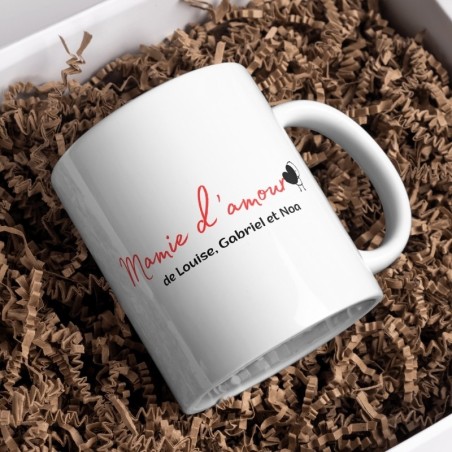 MUG - MAMIE D'AMOUR PERSONNALISABLE